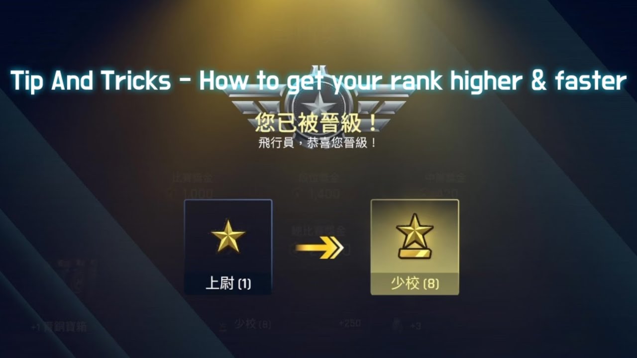Sky Warriors | Tips And Tricks - How to get your rank higher & faster | #skywarriors