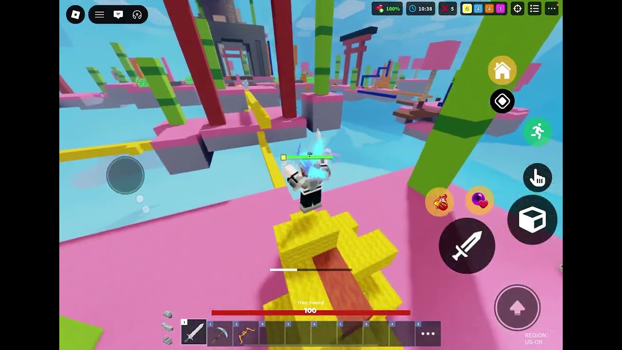 Playing Roblox bedwars again 