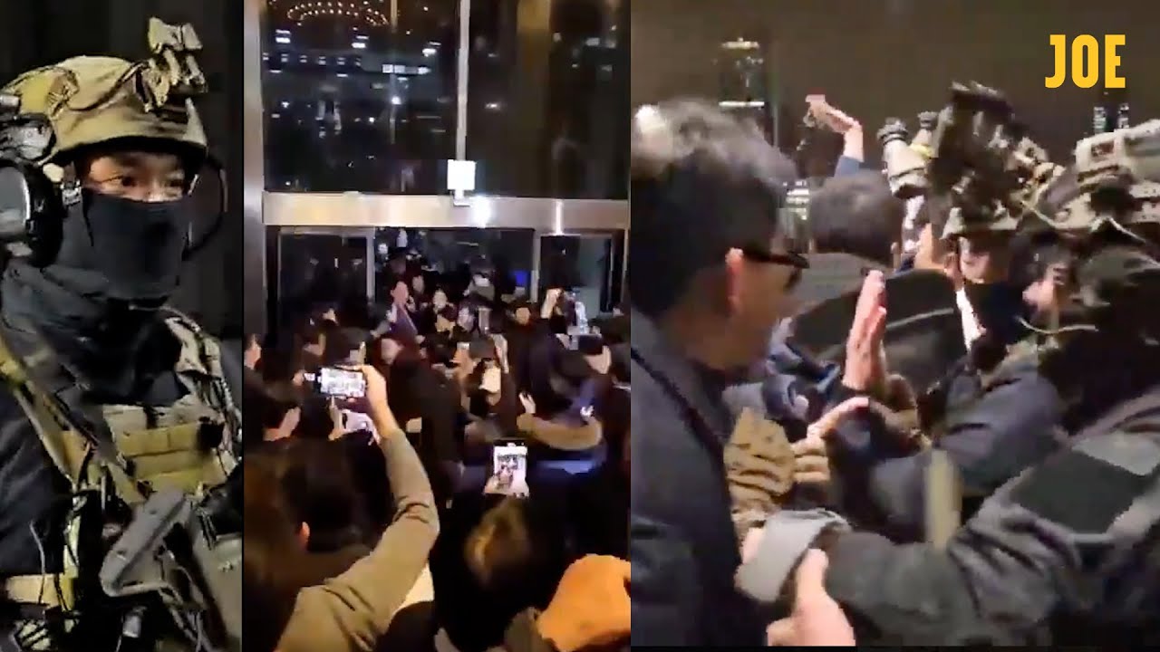 WATCH: South Koreans clash with military in Seoul after martial law declared