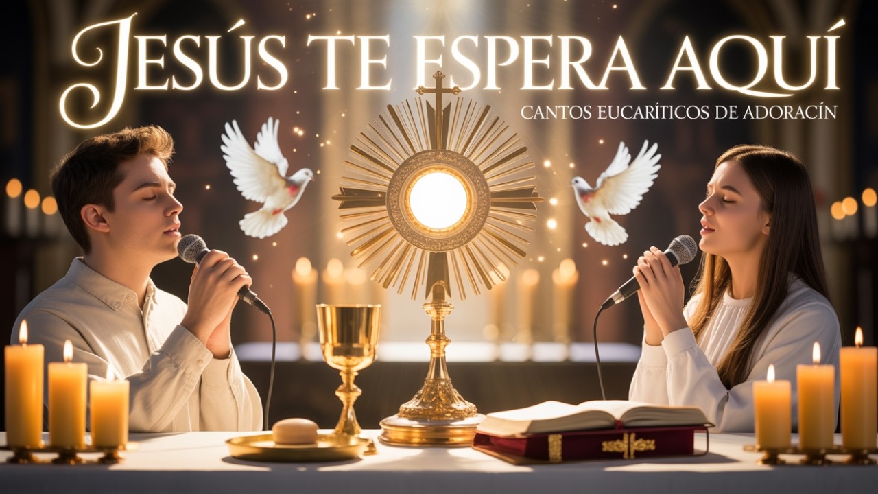 Jesús Te Espera Aquí – Cantos Eucarísticos de Adoración Profunda. Hora Santa ante el Santísimo