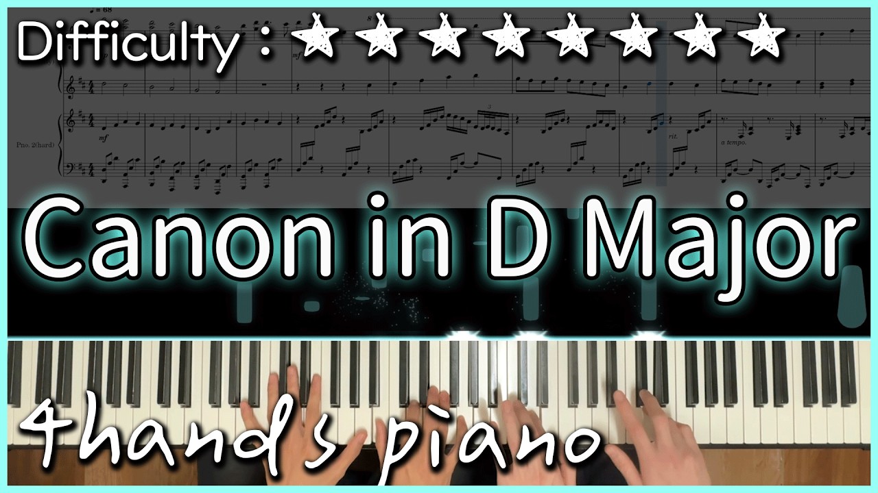 超好聽的四手聯彈卡農 (改編自BELLA&LUCAS ver.)｜高音質/附譜