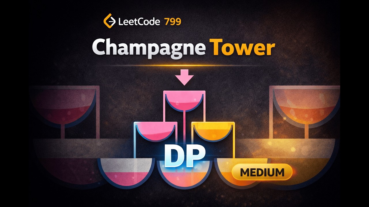 Leetcode 799  | Champagne Tower