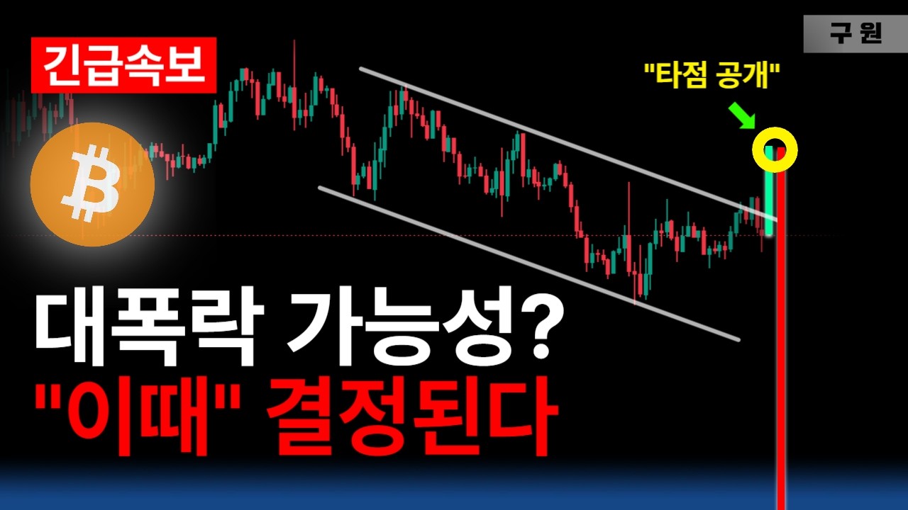 비트코인 충격 관점! '여기' 못 버티면 끝난다...
