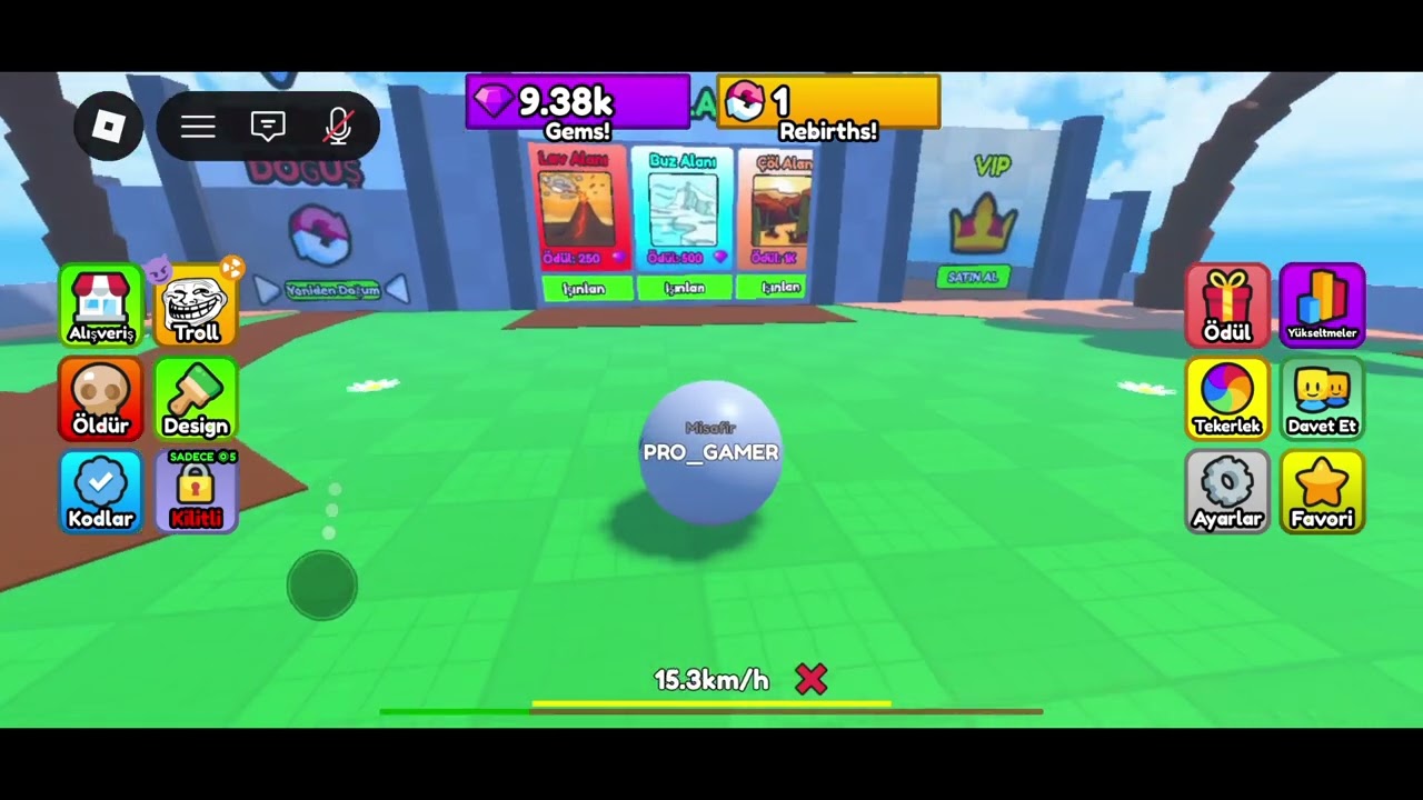 TÜM BÖLGELERİ BİTİRDİM | ROBLOX MARBLE RAIL