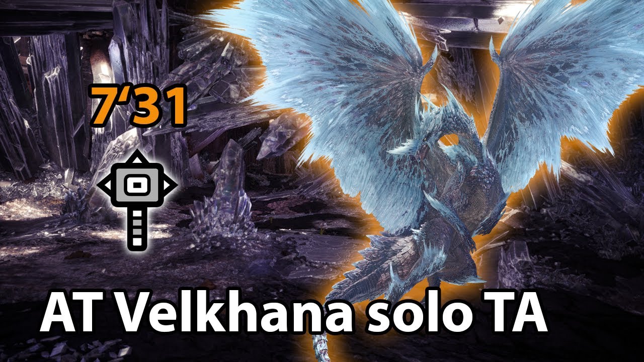 MHW:IB | Arch Tempered Velkhana solo (Hammer) - 7'31 (TA rules)