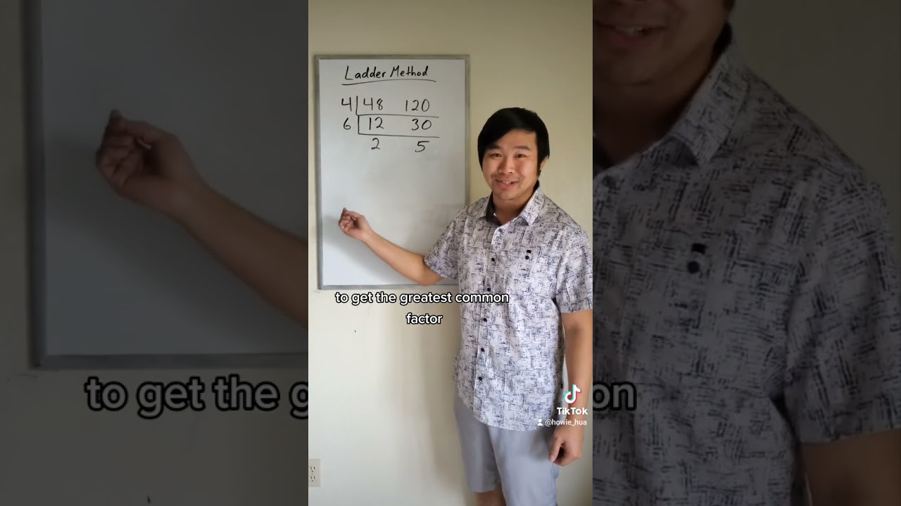 Finding the greatest common factor using the ladder method