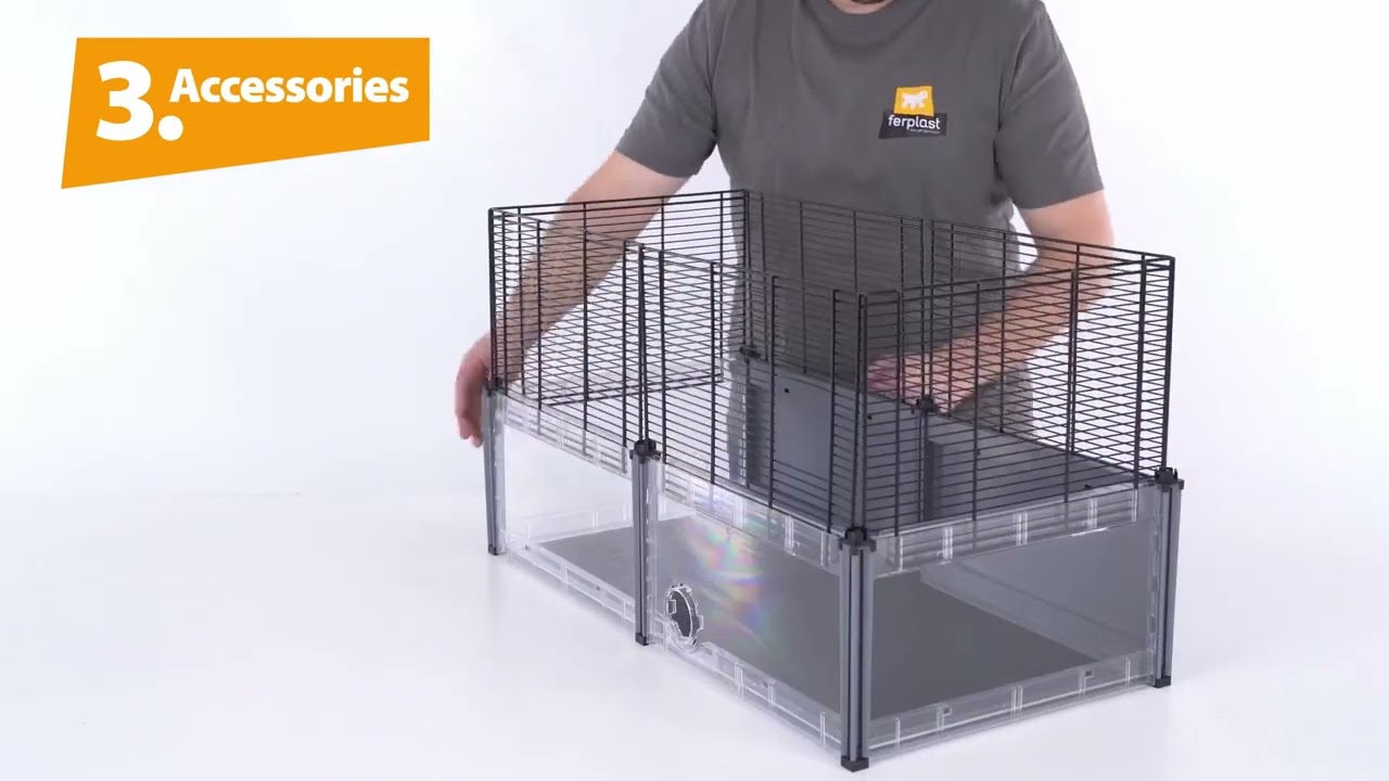 Відеоінструкція зі збирання Ferplast Multipla Hamster (арт. 57007217, 57007417, 57007617)