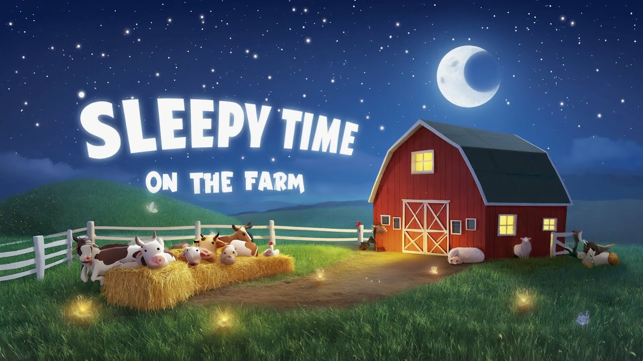 Sleepy Time on the Farm 🌙 | Bedtime Lullaby for Kids & Toddlers