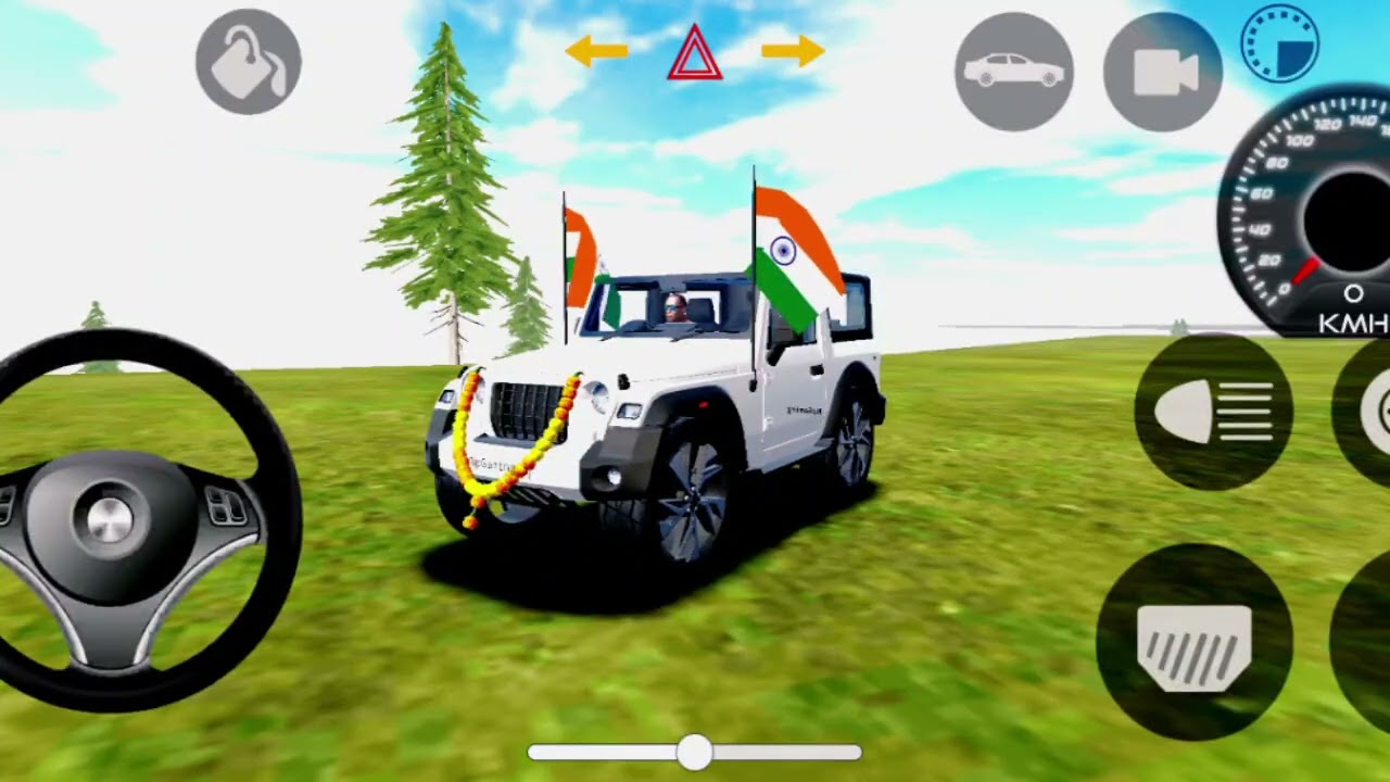 Indian Car Simulator 3D: THAR vs SCORPIO Mega Ramp Challenge! 🔥 (New Update)