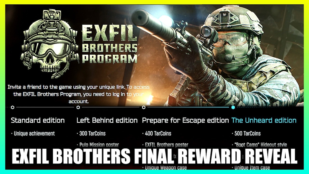 Exfil Brothers Final Reward Reveal