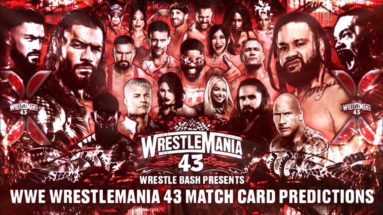 WWE WrestleMania 43 Match Card Predictions