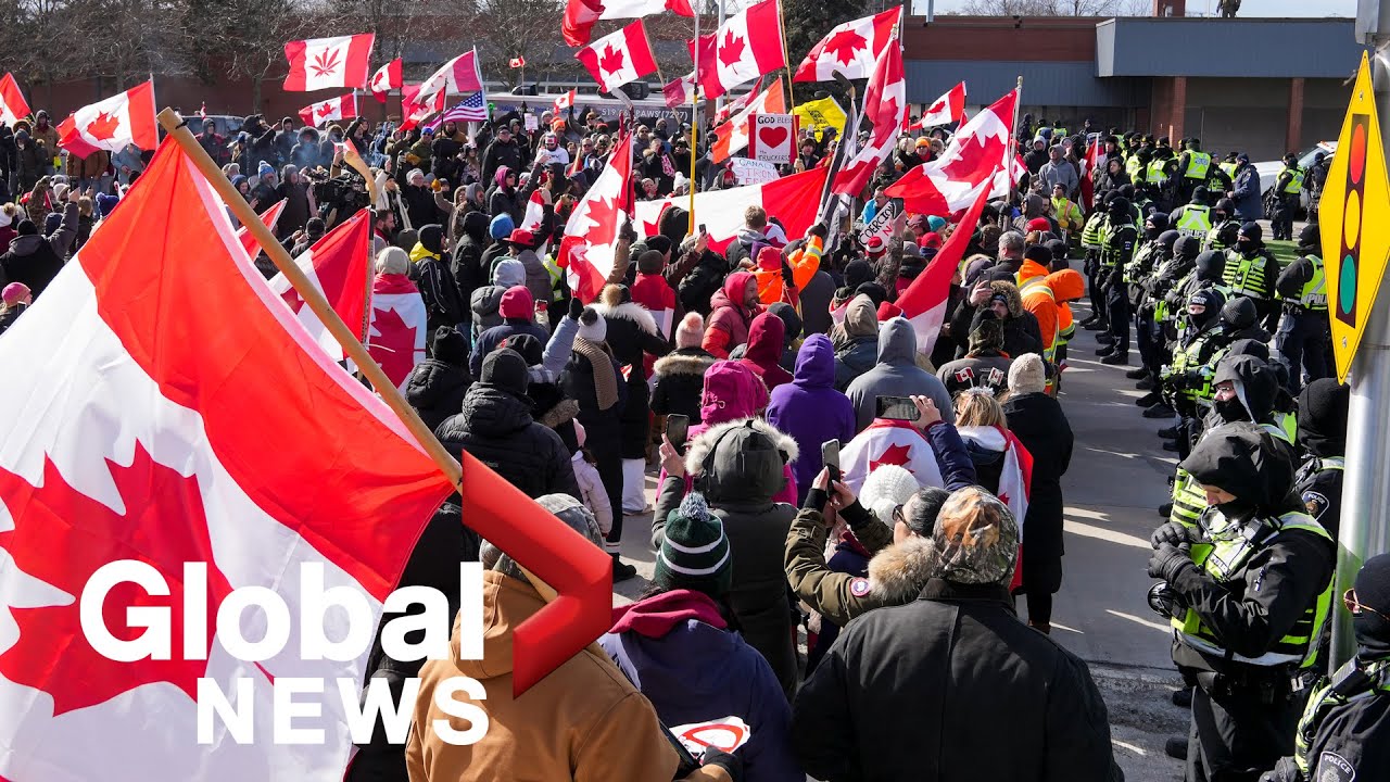 Trucker protests: All border blockades ended following police operations, arrests | FULL