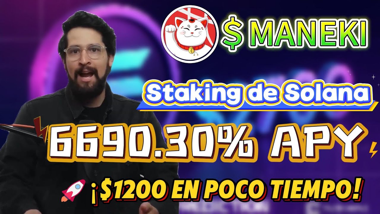 Cómo multipliqué $MANEKI con MANEKI Solana staking para 6690.30% APY