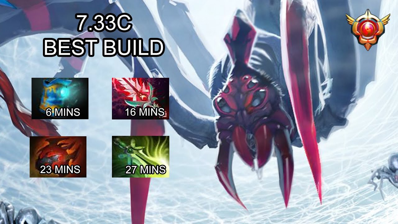 7.33c Broodmother gameplay - Heart of Tarrasque Core Item