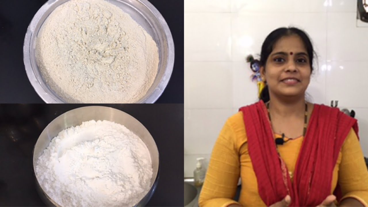 Homemade Rice Flour/Roasted Urad Dhal Flour/Homemade Rice Flour For Seedai, Thattai, Murukku