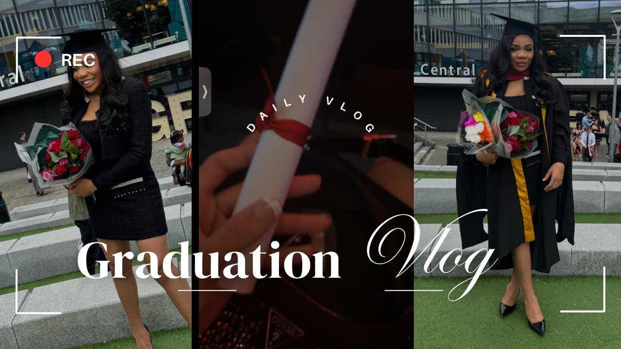 I DID IT! MY MASTER'S GRADUATION VLOG,, Prep + Ceremony