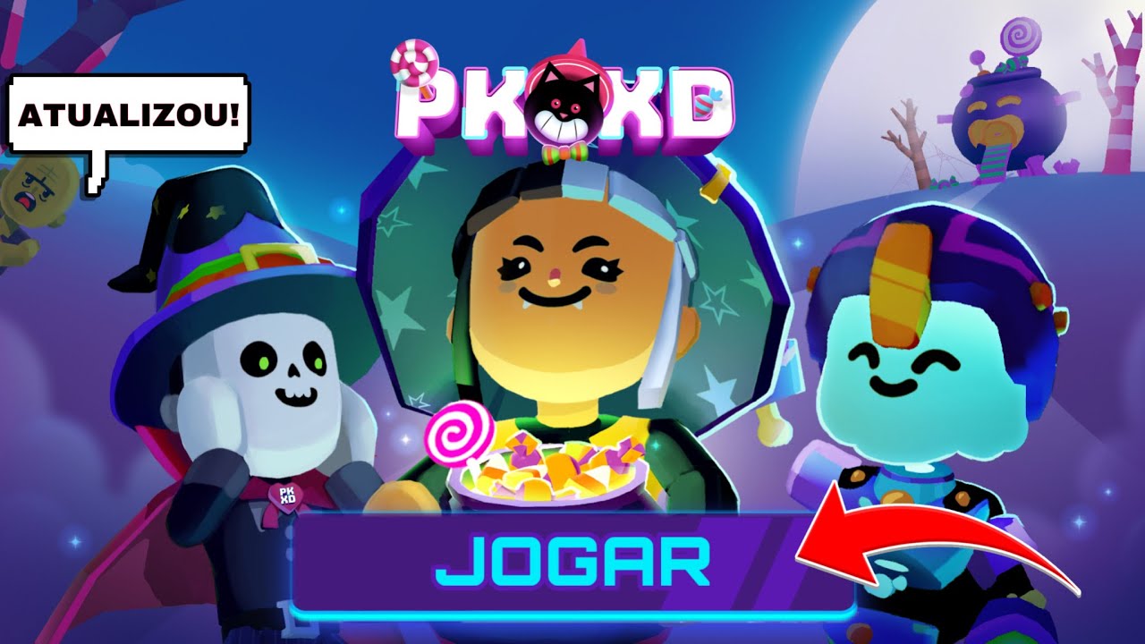 CHEGOU a ATUALIZAÇÃO DE HALLOWEEN no PK XD | REAGINDO às NOVIDADES INCRÍVEIS do JOGO! - Sarahaha