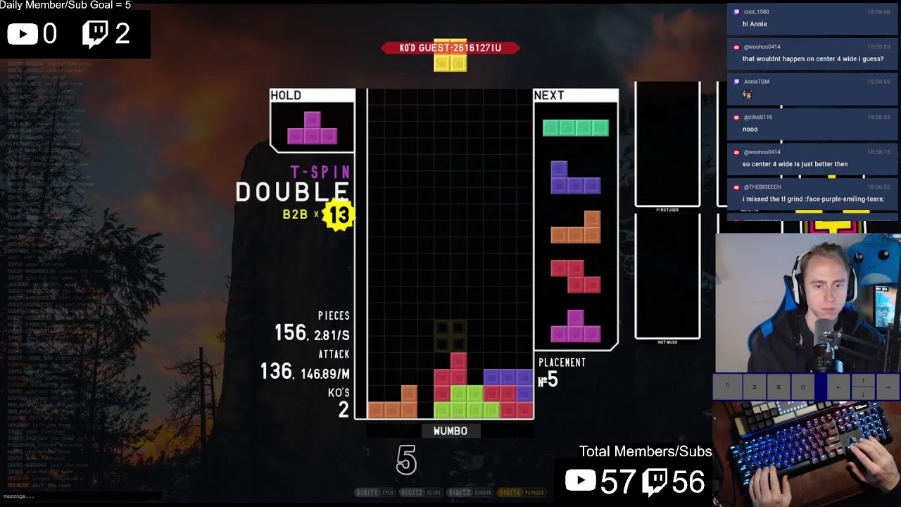 LIVE - FAST Tetris! Daily Wumbo Livestream 1-21-26