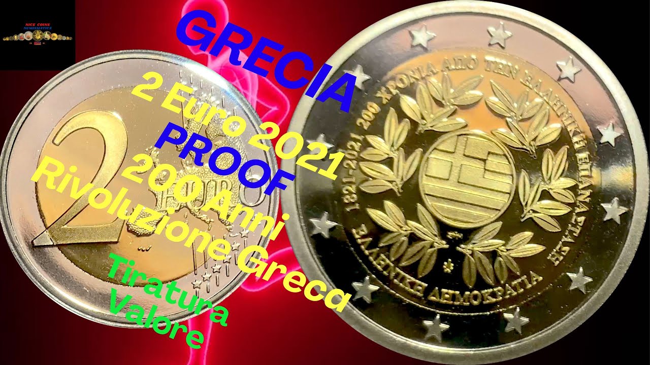 2 euro 2021 Grecia Proof 200 Anni Rivoluzione Greca 