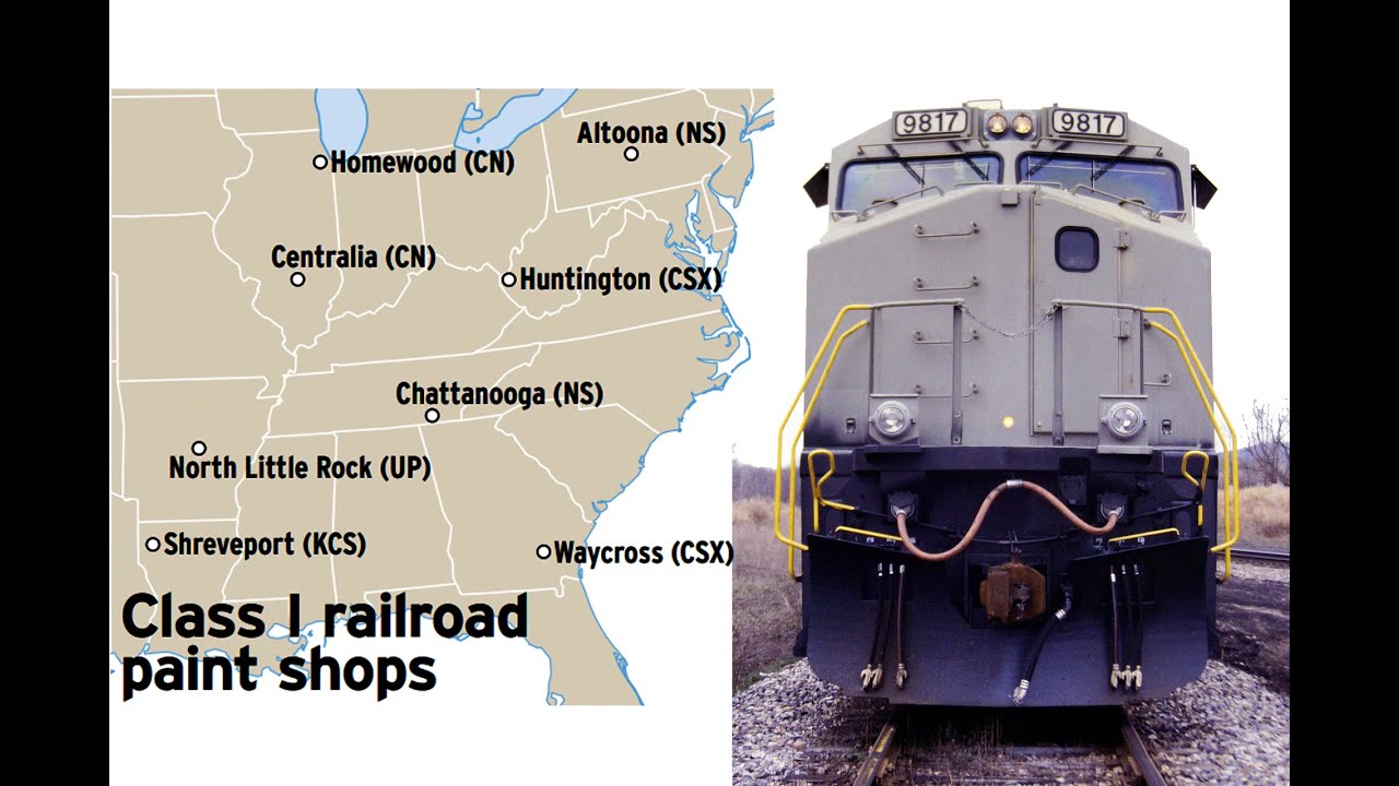 How Railroads Paint Their Locomotives