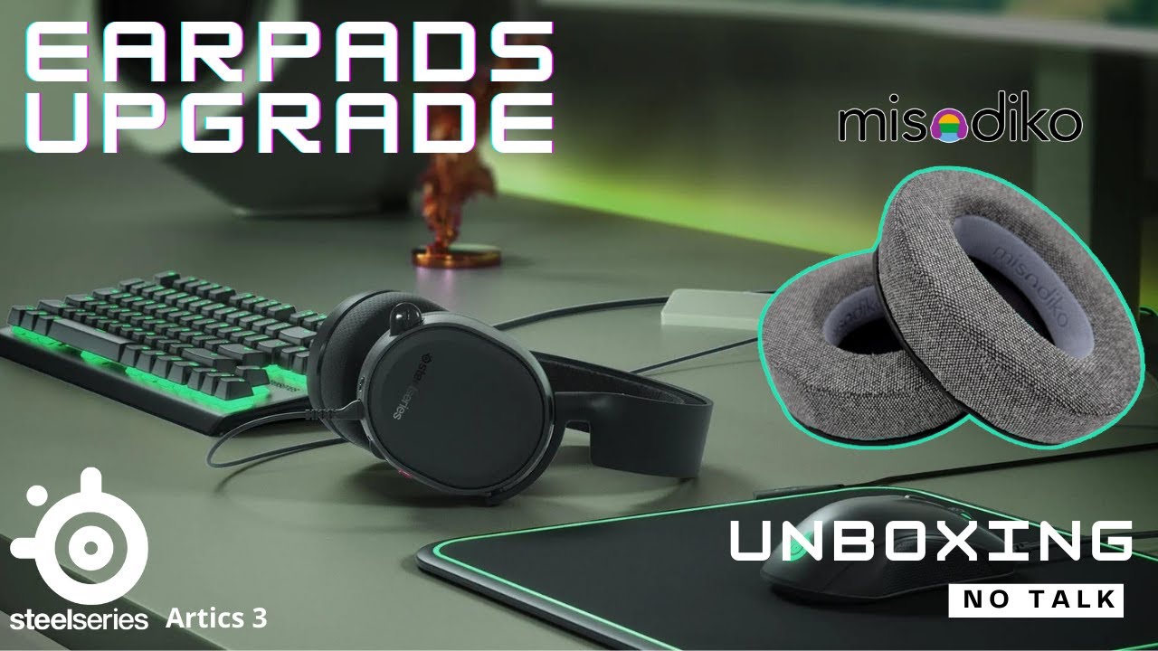 Earpads Upgrade SteelSeries Artics 3. Misodiko