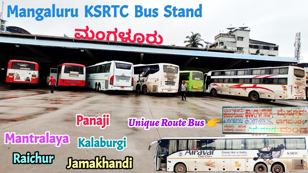 Early-morning Mangaluru Bus Stand vlog | Volvo & Scania