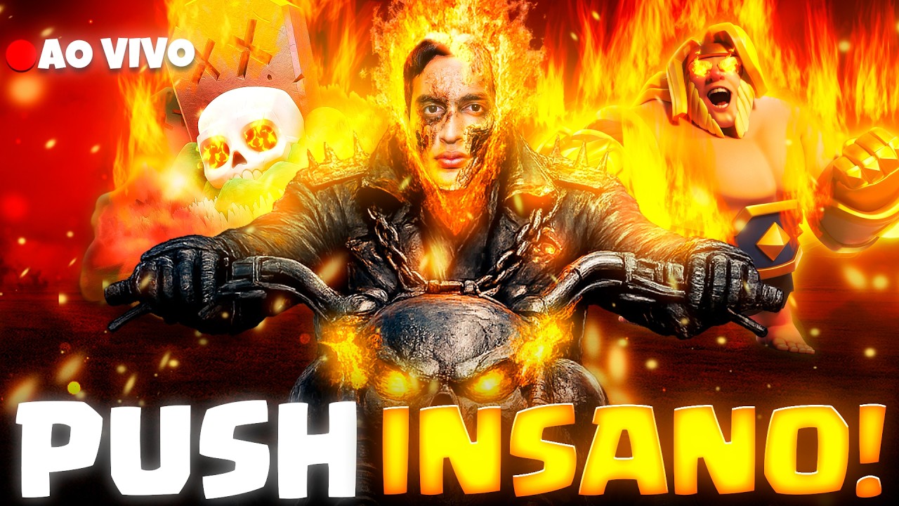 PUSHZÃO INSANO EM BUSCA DO TOP 50 GLOBAL NO CLASH ROYALE!