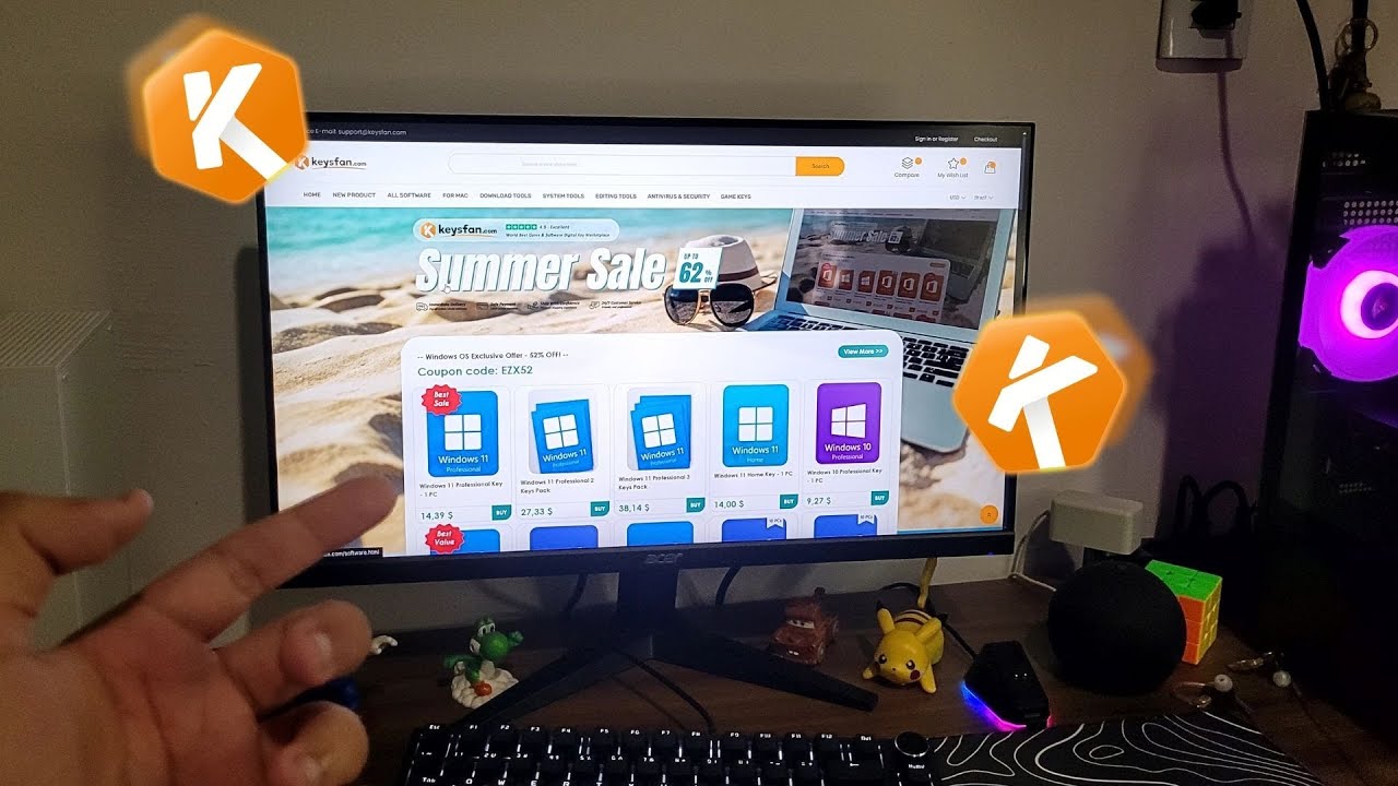 Como ativar o Windows de Forma BARATA no seu Pc - Keysfan