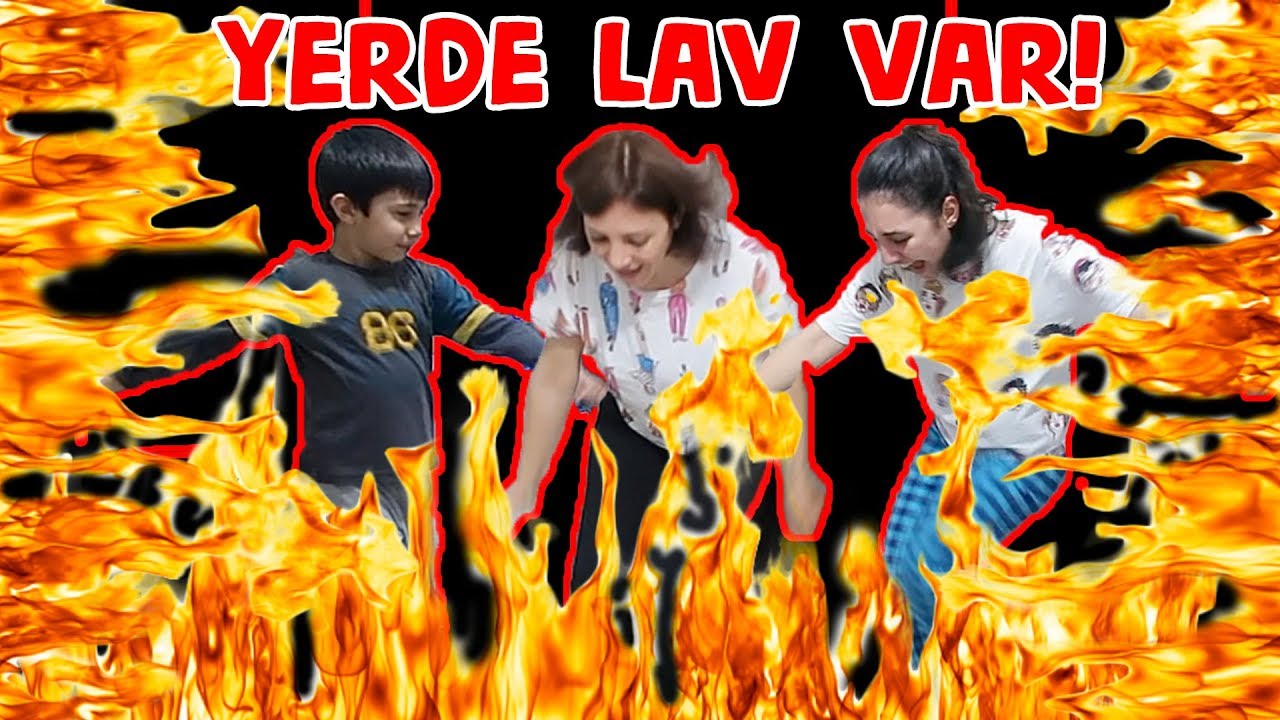Yerde Lav Var Oyunu THE FLOOR is LAVA CHALLENGE YERLER LAV The Floor is Lava Bidünya Oyuncak