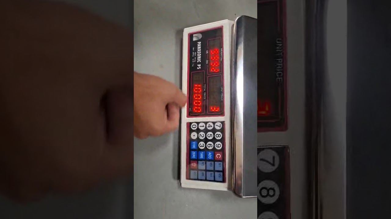 Panasonic p5 35kg scale calibration