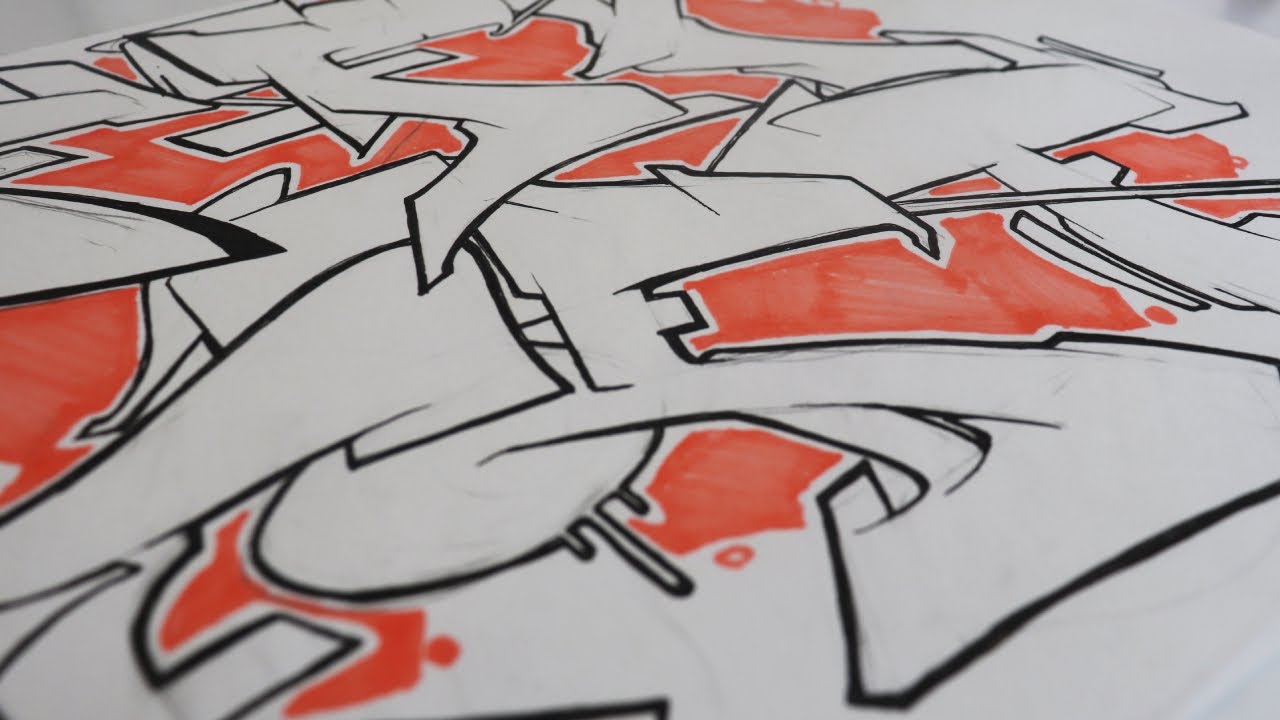 How to draw the graffiti letter F (6 Different ways)