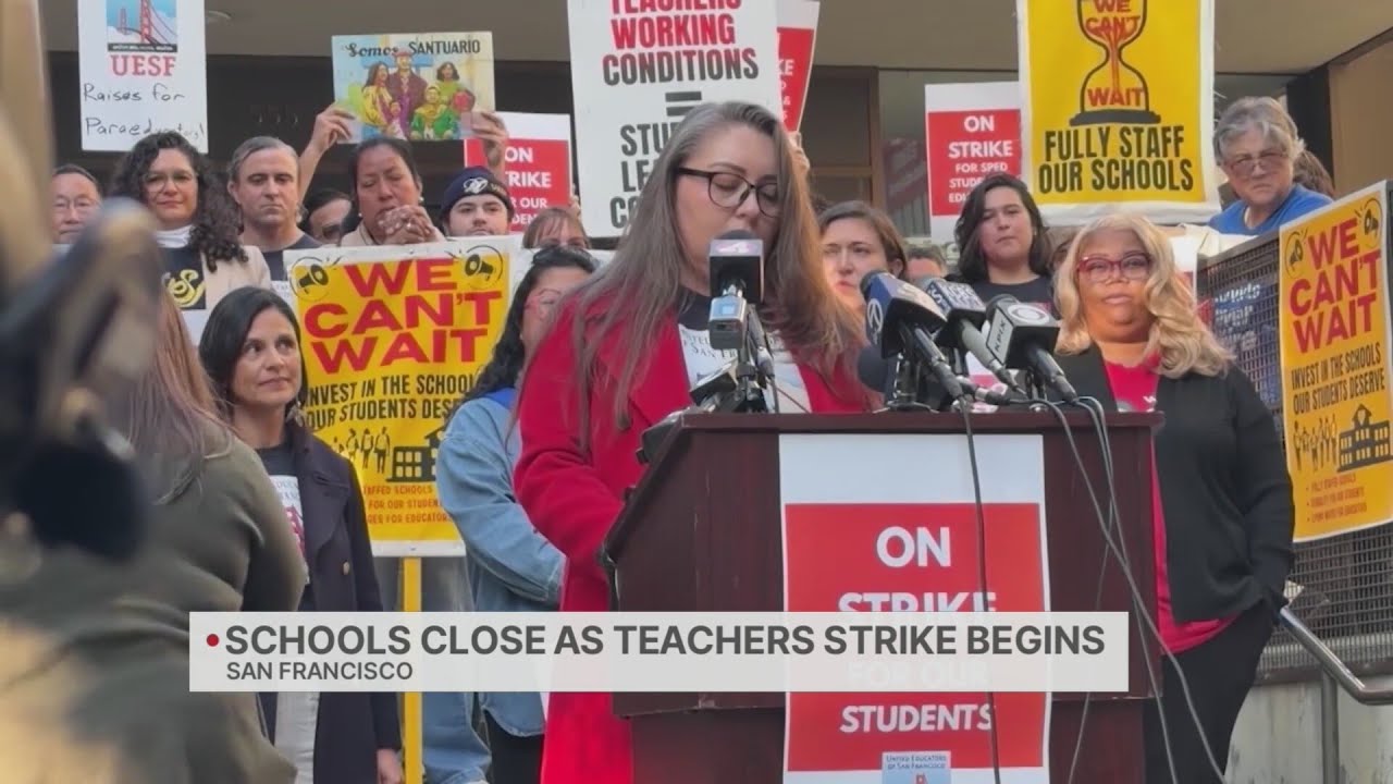 San Francisco schools close Monday as teachers strike begins