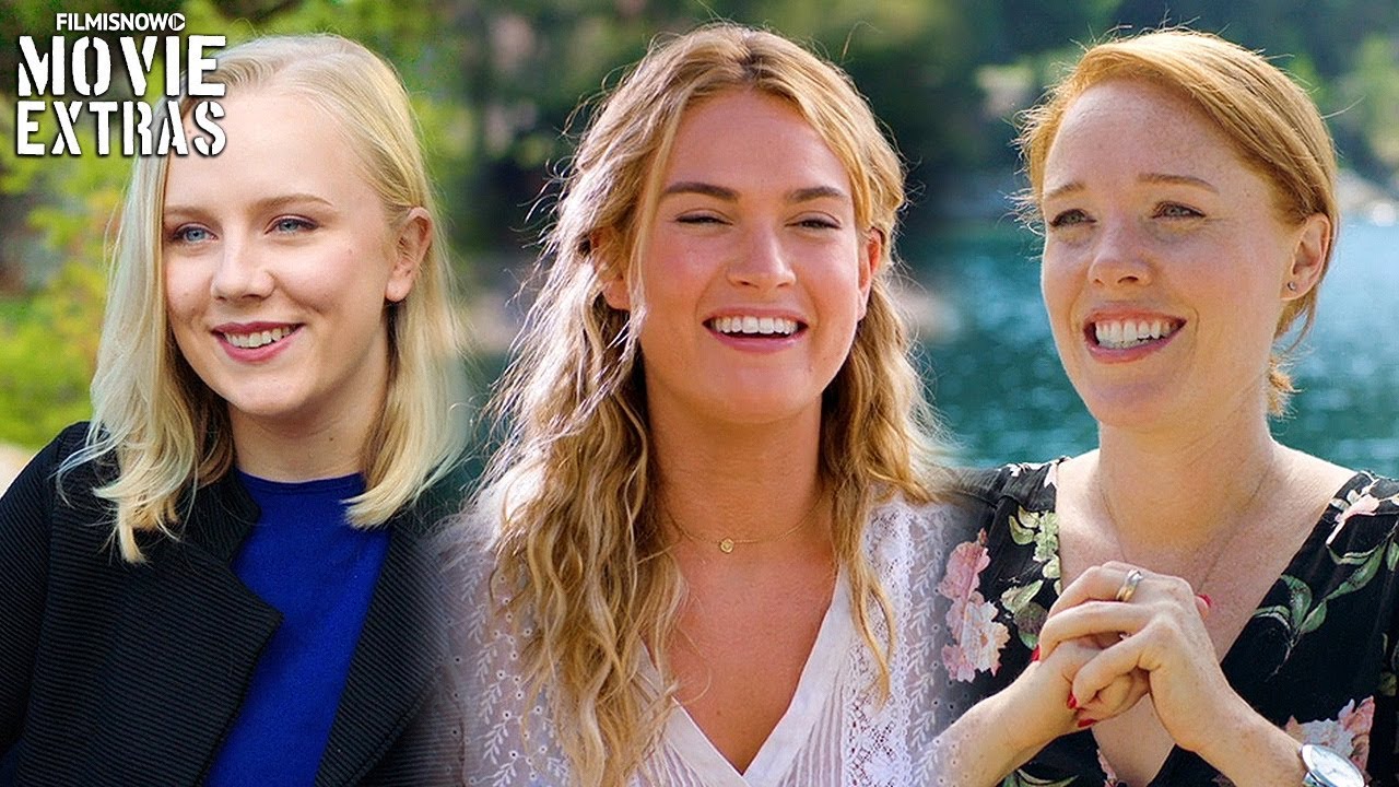 MAMMA MIA! HERE WE GO AGAIN On-set with Young Dynamos Lily James, Jessica Keenan Wynn, Alexa Davies