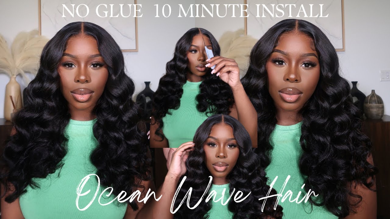 Let’s Try The New Ocean Wave Texture Glueless Install ft. BGM GIRL HAIR @bgmgirlhair #bgmgirlhair