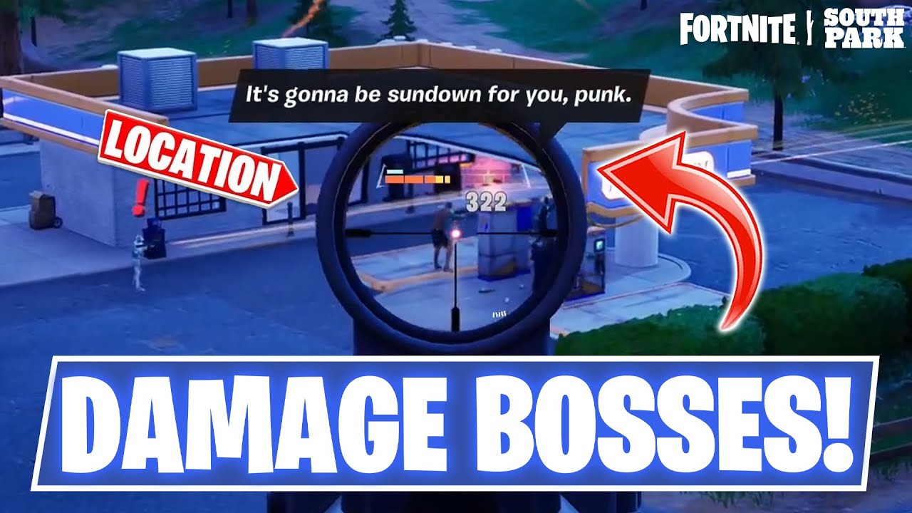 Fortnite - How to *EASILY* Damage bosses | South Park Quest