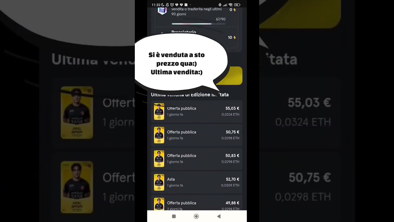 Sorare compravendita!Tu lo venderesti?#crypto #sorare #soraredata