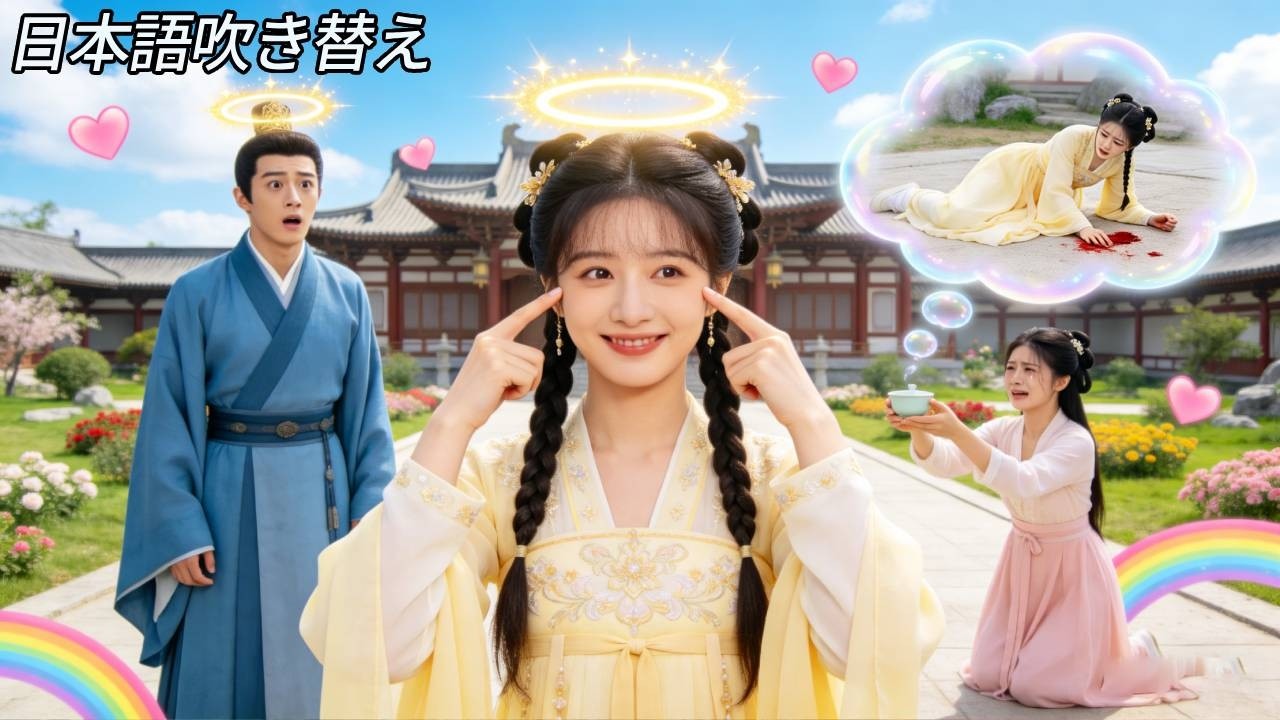 「日本語の吹き替え」前世、妹に殺された私。転生して負傷した王様を助けたら、心の声が聞こえて敵を討ってくれた！ #人気短編ドラマ