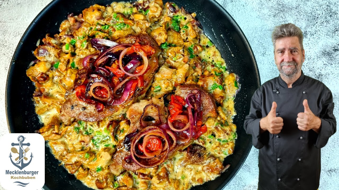 Steak auf frischen Pfifferlingen mit Pfiff Rezept