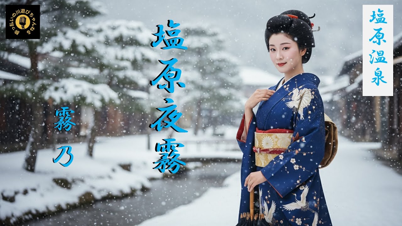 塩原夜霧　～ 霧乃 ～　　雪のあとの塩原温泉。夜霧に未練を溶かし、女は何事もなかったように朝を迎える。静かに沁みる、霧乃姐さんの一曲。#新曲    #演歌    #塩原温泉     #歌謡