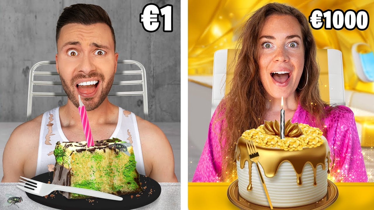 €1 vs €1000 Taart Bakken! (20FURkitchen)
