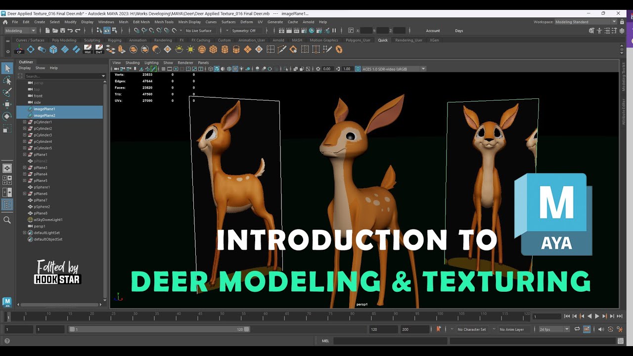 Modeling a Deer in Maya   Making Scene Step by Step