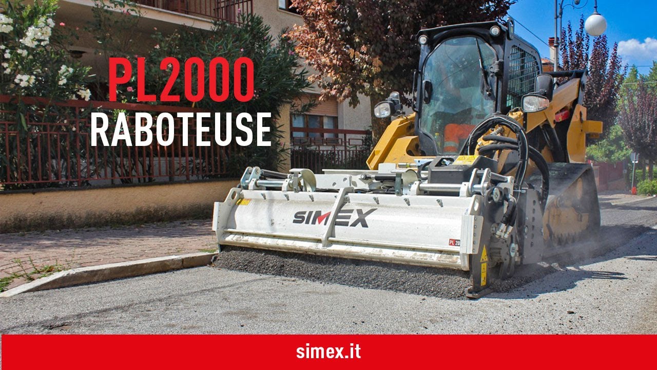 Raboteuse PL 2000 pour chargeuses compactes