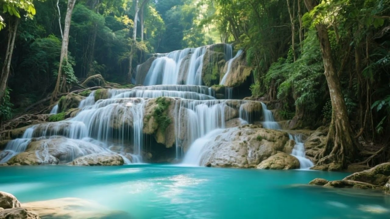 睡眠音乐 ,180秒入睡 ♥ Baby Sleep Music ♥ With Waterfall sounds, Nature sounds - Mozart Effect for Babies