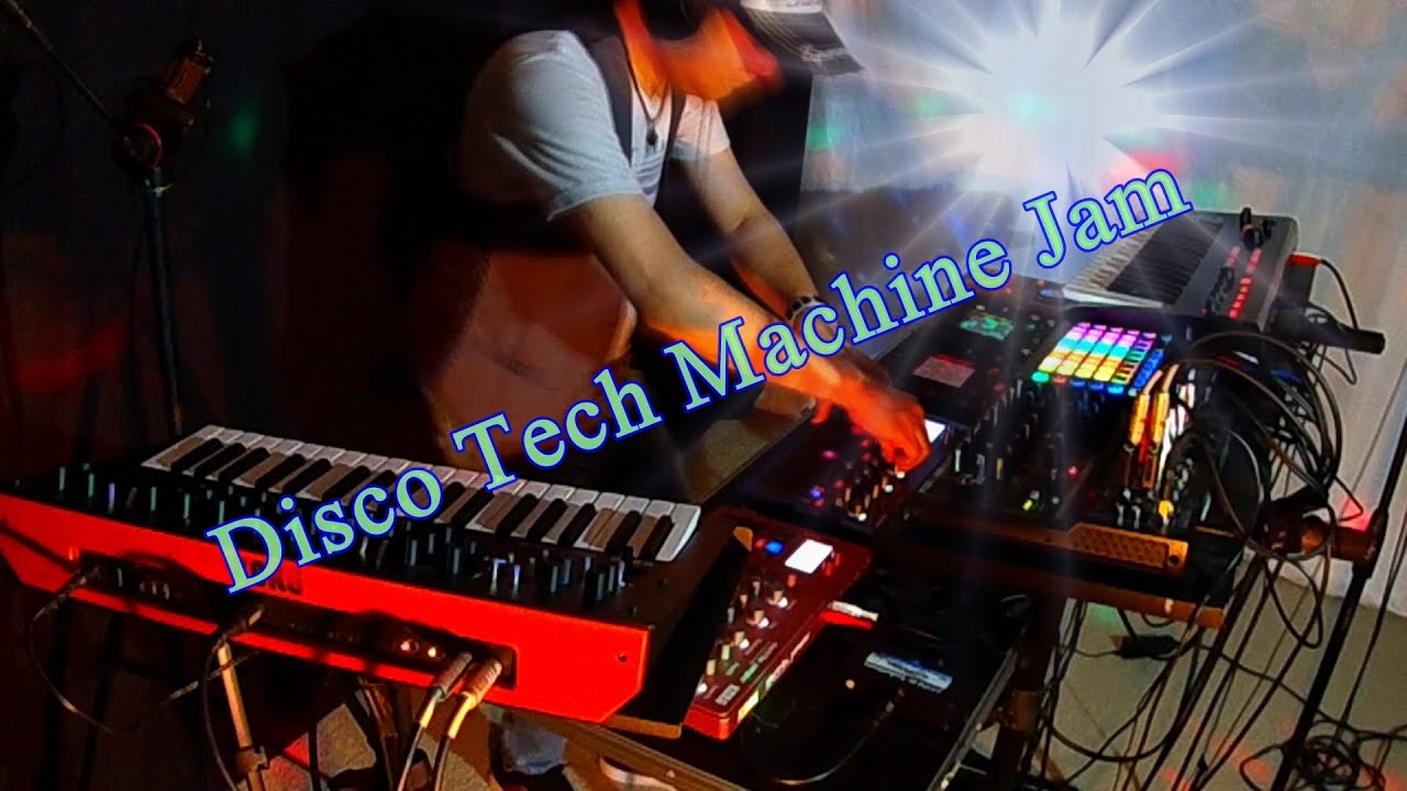 Funky Disco Techno music machine live, Title