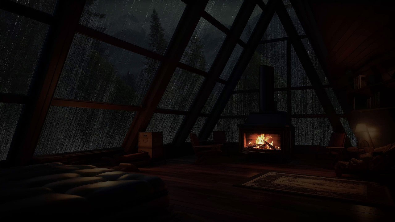 Sons naturais de chuva para o ajudar a dormir bem e a relaxar: O refúgio perfeito no sótão