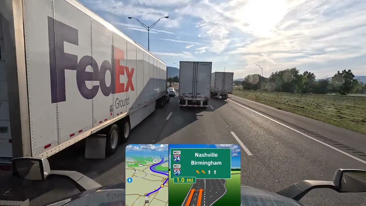 June 14, 2024/181 Trucking. Backing up in the dark. Alabama