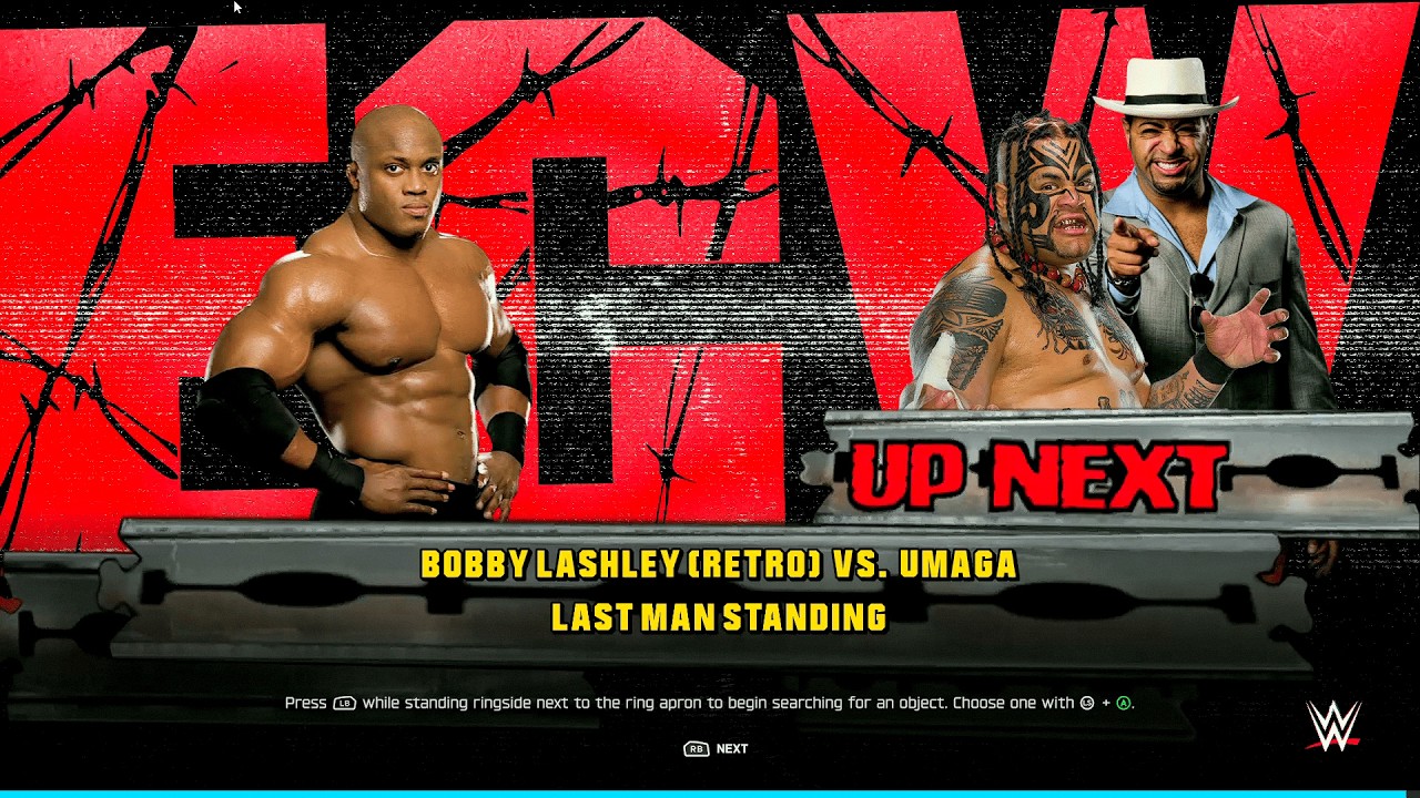 WWE 2K25 FULL MATCH - Bobby Lashley vs. Umaga - Clash of Dominant Powerhouses