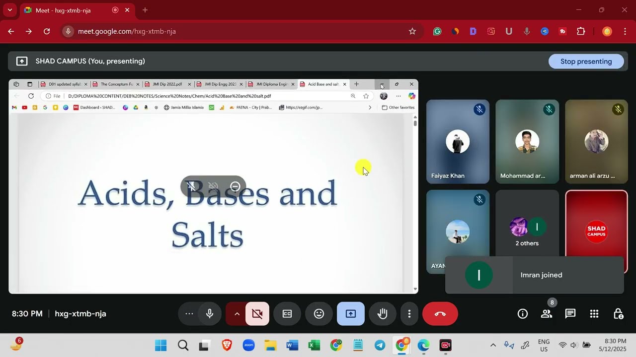 🎯Crack JMI Diploma Exam | Acids, Bases, and Salts | Chemistry Important MCQs| Lecture with Tricks