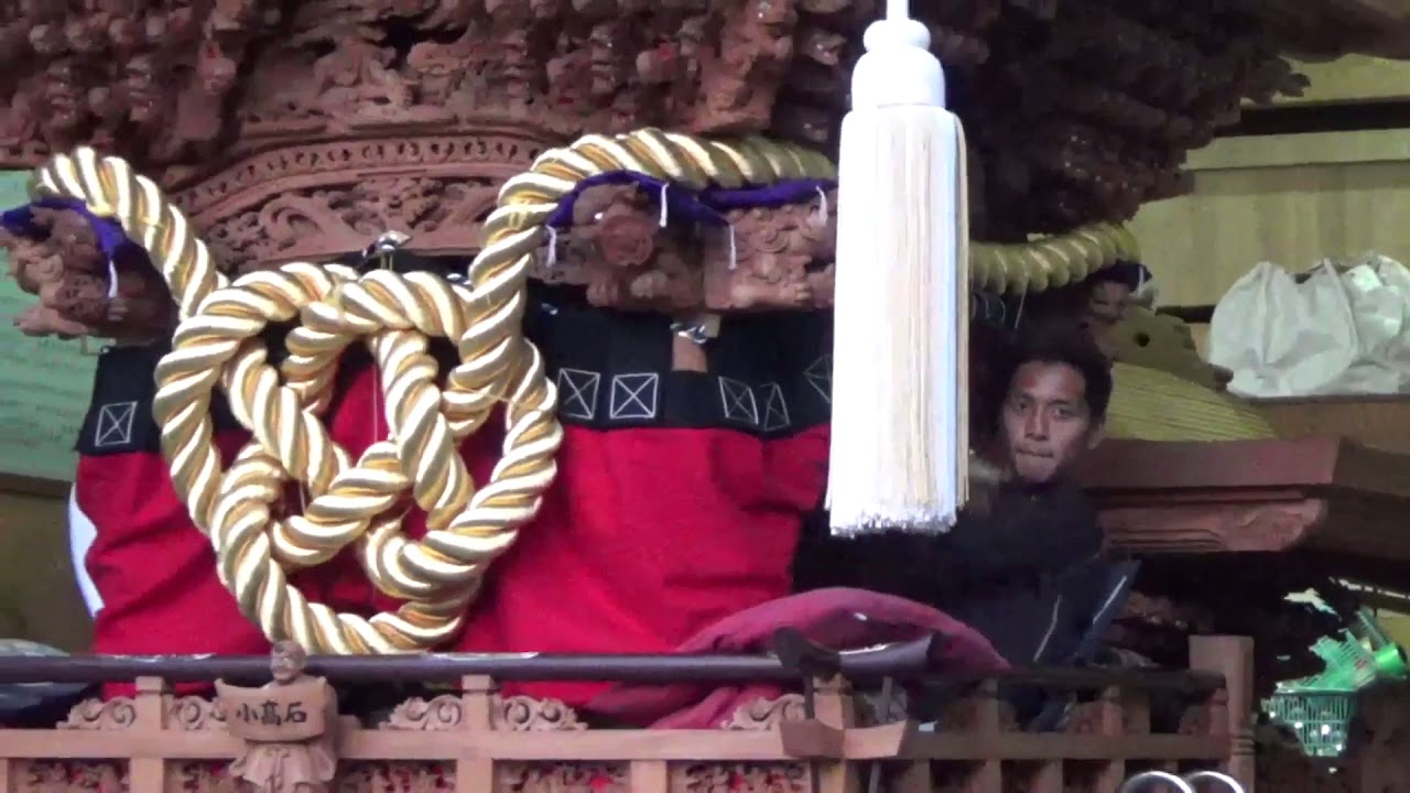 平成３０年　高石市　高石神社神輿修復奉告前夜祭と、小高石鳴り物練習