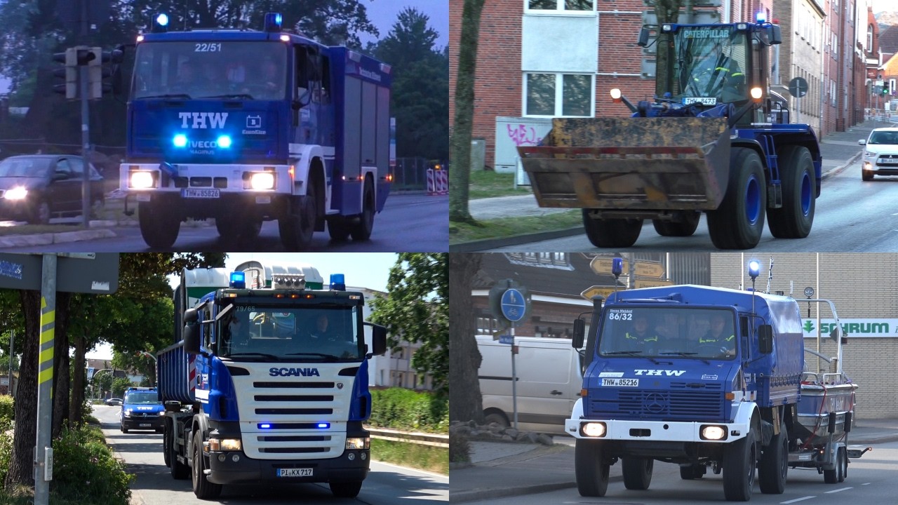 [GROßBRÄNDE | UNWETTER | ÖLWEHR und MEHR!] Einsatzfahrten Technisches Hilfswerk